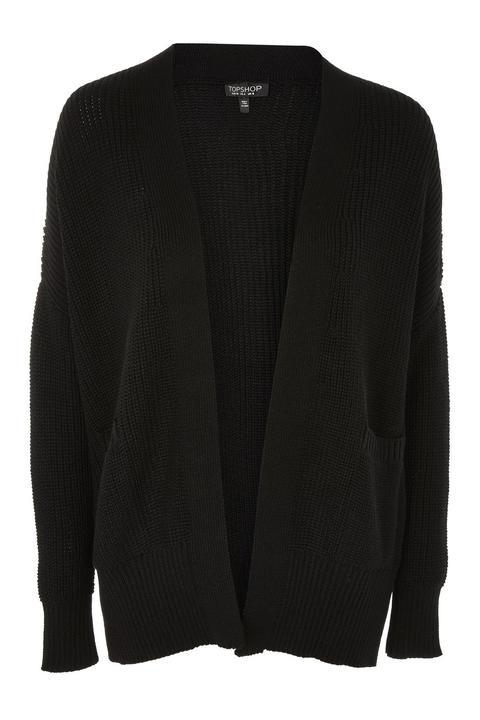 Knitted Ribbed Cardigan