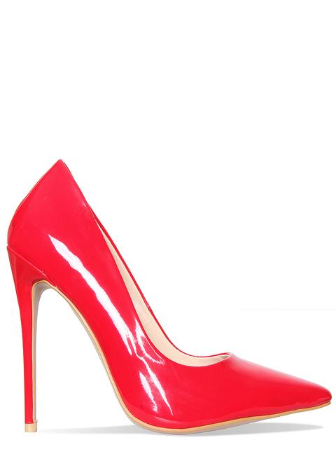 Simone Red Patent Stiletto Court Heels from Simmi Shoes on 21 Buttons