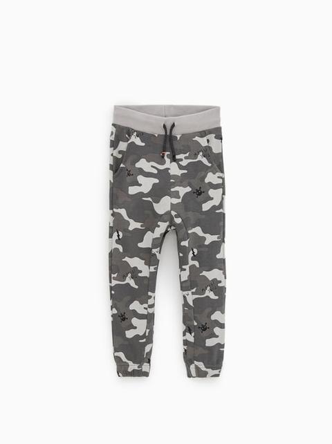 Pantalón Felpa Camuflaje