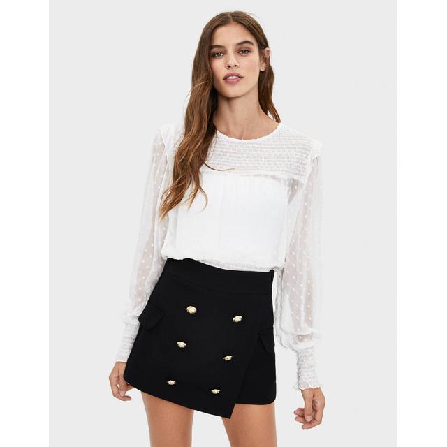 Falda Pantalón Con Botones de Bershka en 21 Buttons