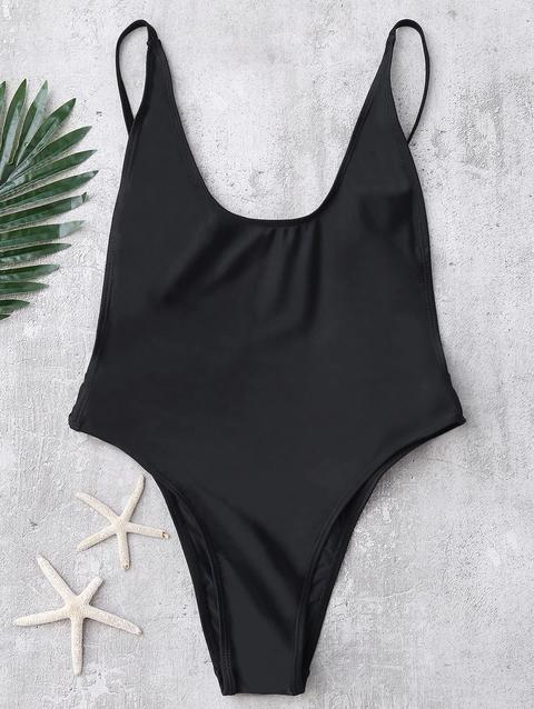 Backless High Cut Swimsuit