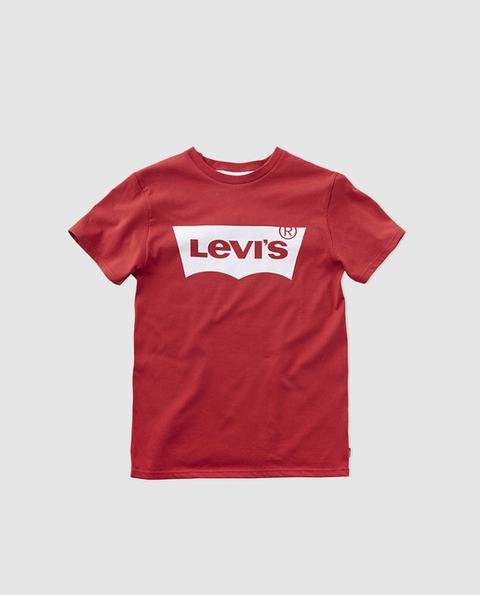 Levi's Kidswear - Camiseta De Niño Levi´s Kidswear Roja Con Print