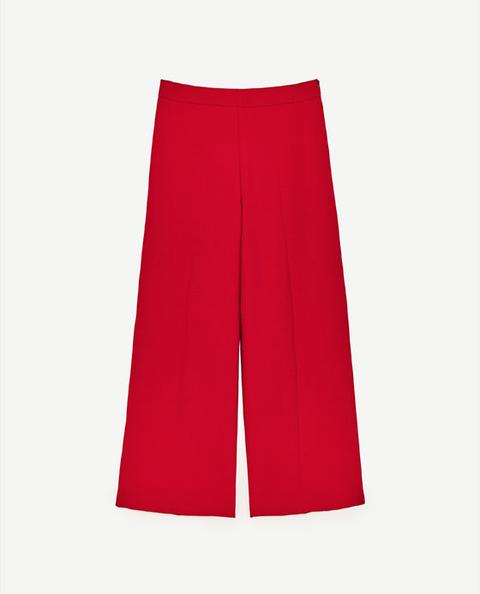 Pantaloni Culotte Cerniera Laterale