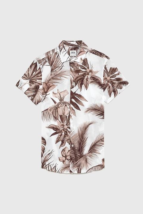 Camicia Stampa Tropicale
