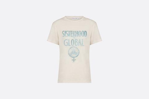 Camiseta De Algodón Y Lino Con Estampado