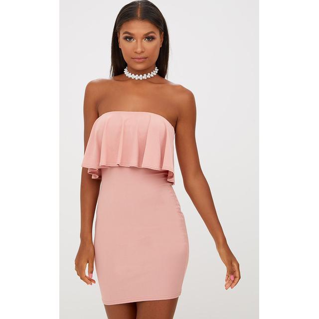 dusty pink bodycon dress