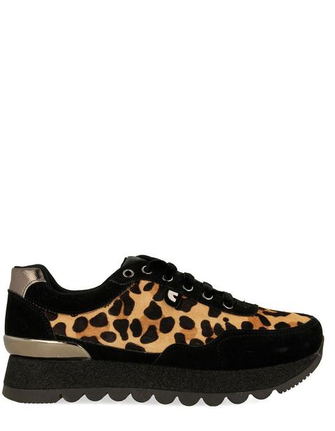 Sneaker Negras Leopardo De Gioseppo | Buylevard