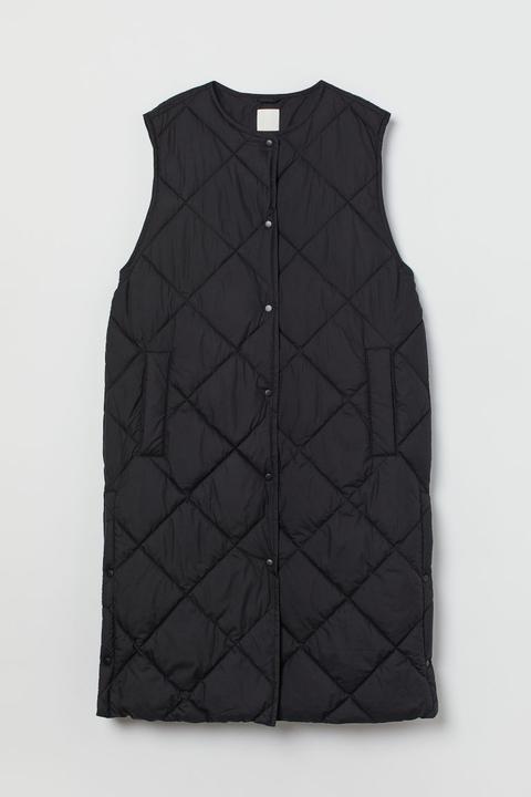 Quilted Gilet - Black