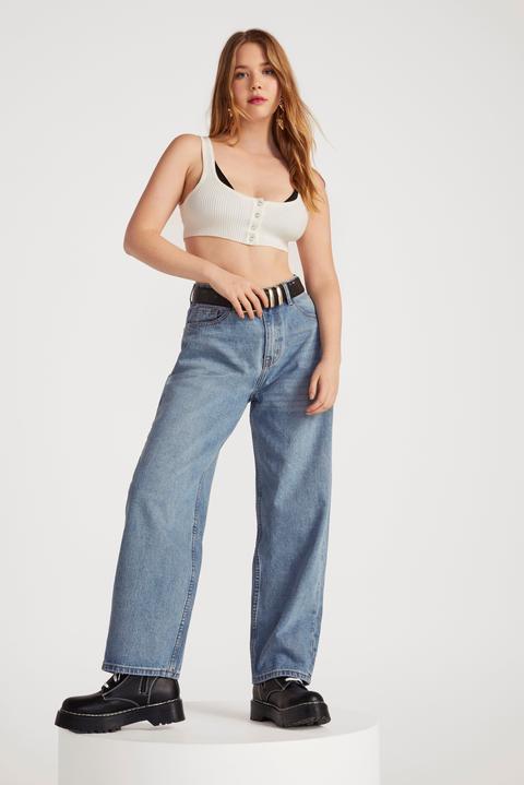 Dru Oversized Wide-leg Jeans