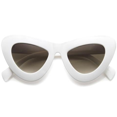 Women's Retro Bold Chunky Cat Eye Sunglasses A098