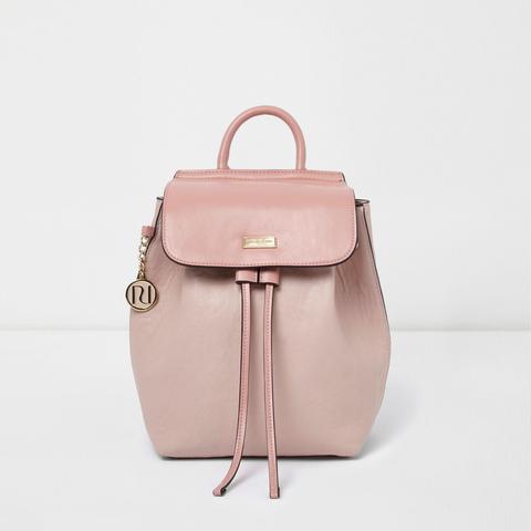 river island pink backpack