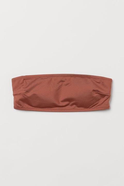 Haut De Maillot Bandeau Paddé - Orange