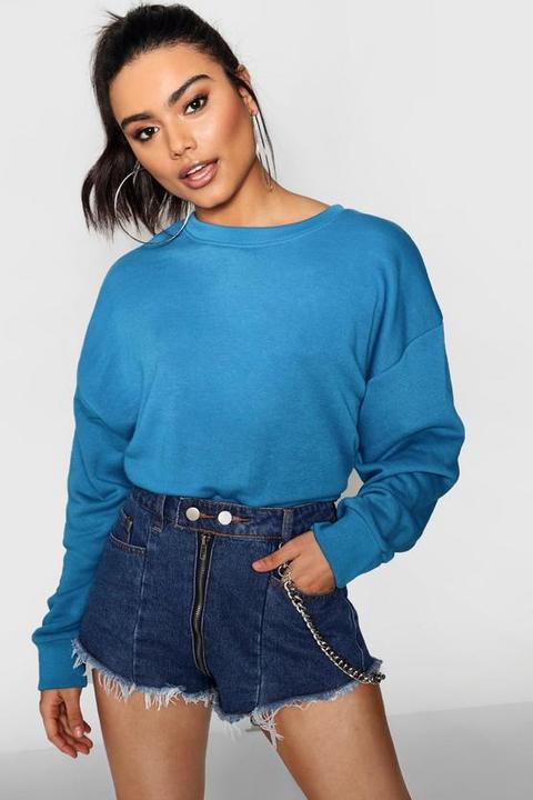 Harriet Oversized Slouchy Crop Sweatshirt