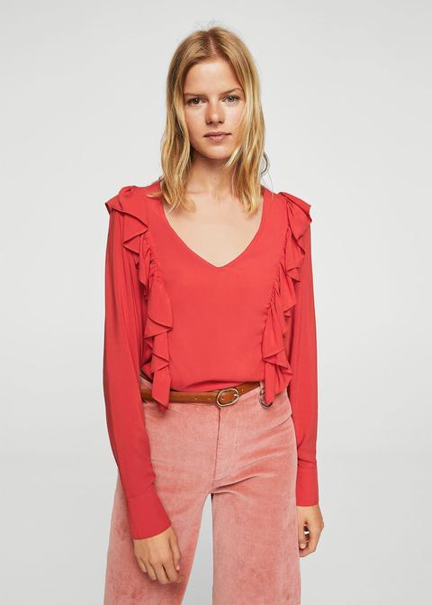 Blusa Panel Volantes
