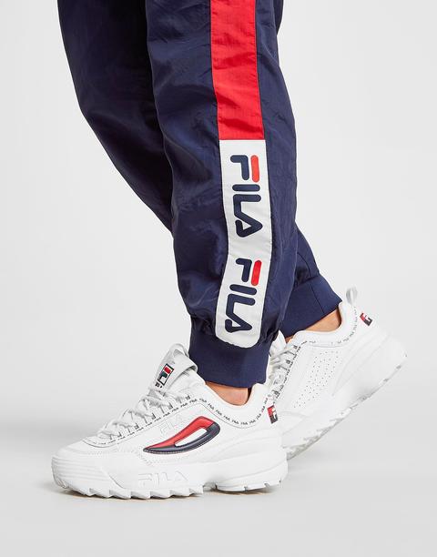 Fila Tape Colour Block Woven Track Pants - Navy - Womens from Jd