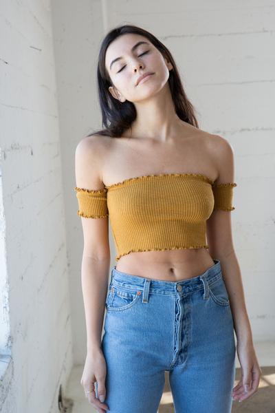 Smitten Tube Top - Dijon