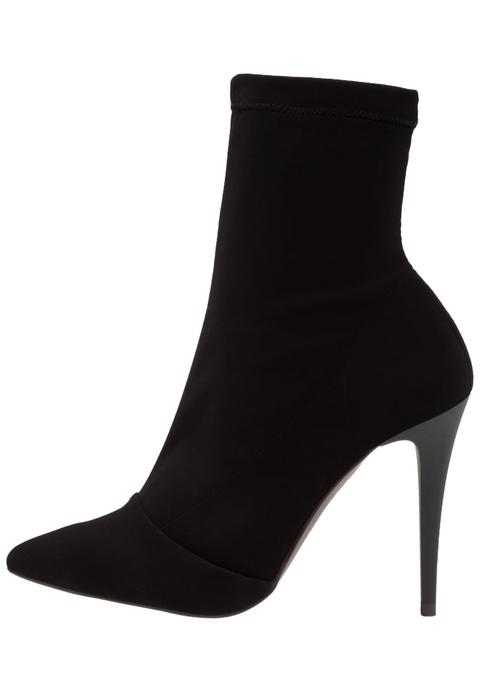 Topshop Hubba Sock Stivaletti Con Tacco Black