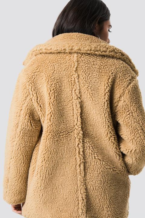 Soft Teddy Jacket Light Brown