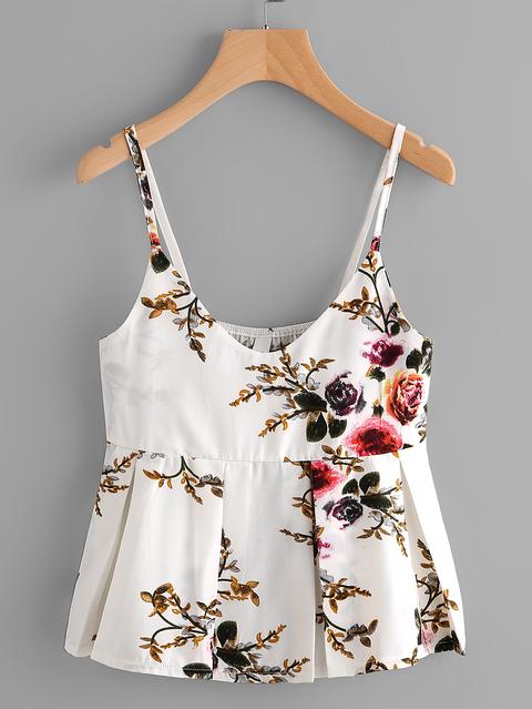 Camisola Con Estampado Floral Al Azar