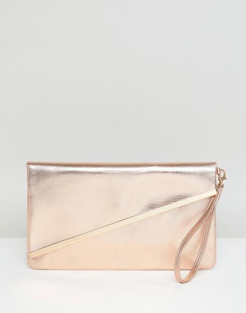 Miss Kg - Pochette A Battente Diagonale - Oro