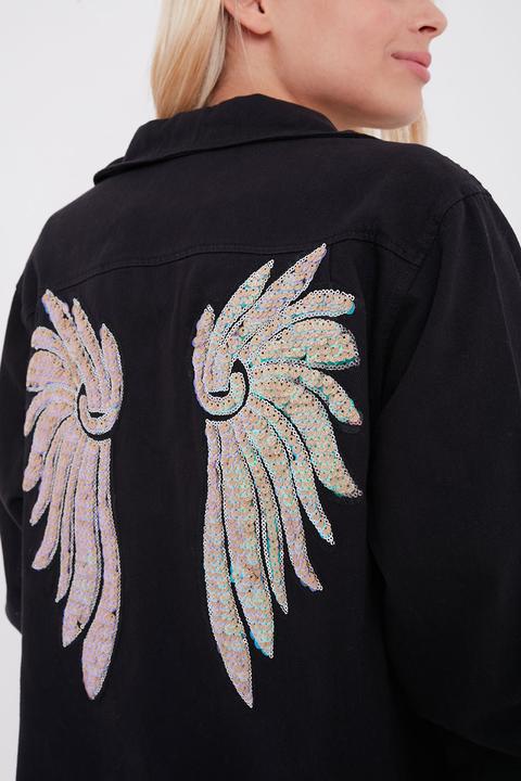 Giacchetto Jeans Ali Paillettes di SUBDUED su 21 Buttons