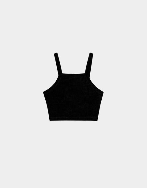 Top Cropped Con Cuello Halter