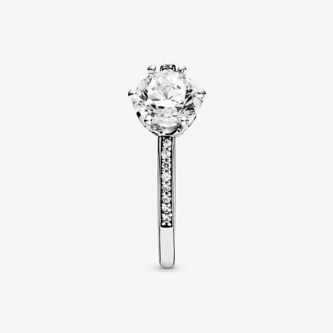 Crystal Heart Ring Silver From Faye On 21 Buttons
