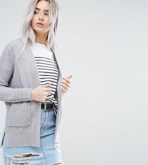 Cárdigan De Punto Grueso Ultimate De Asos Petite