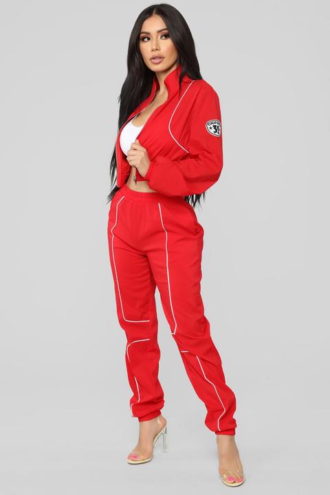 She's A Rida Lounge Set - Red/white