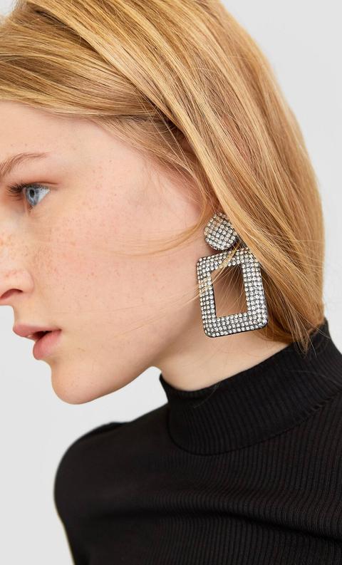 Pendientes Rectangulares Cristal