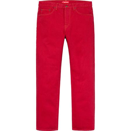 supreme washed regular jeans