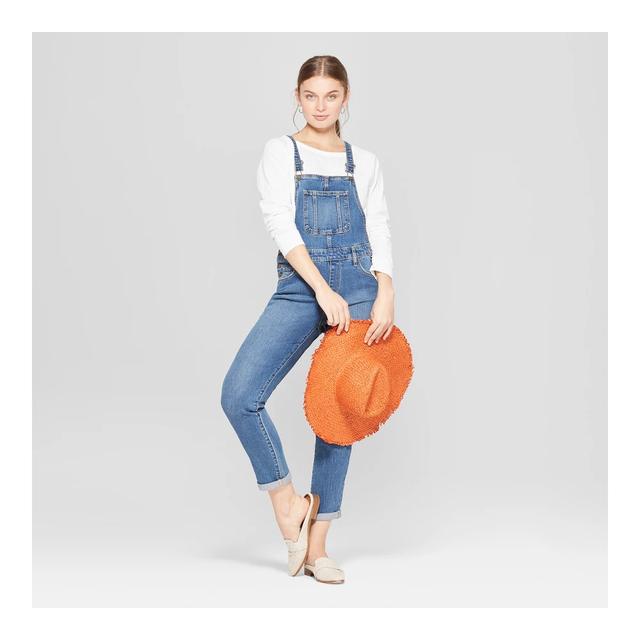 target universal thread denim jumpsuit