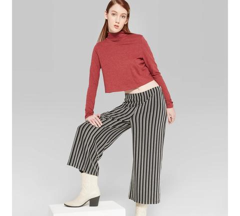 black and white striped pants target