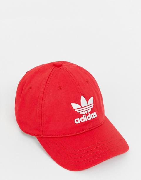 Adidas Originals - Cappellino Rosso Con Logo - Rosso
