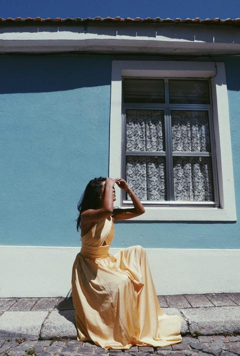 Yellow Crossed Dress