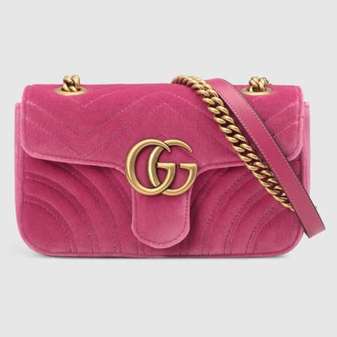 Gg Marmont Velvet Mini Bag