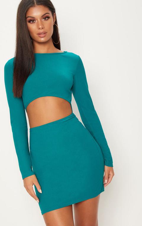 turquoise bodycon dress