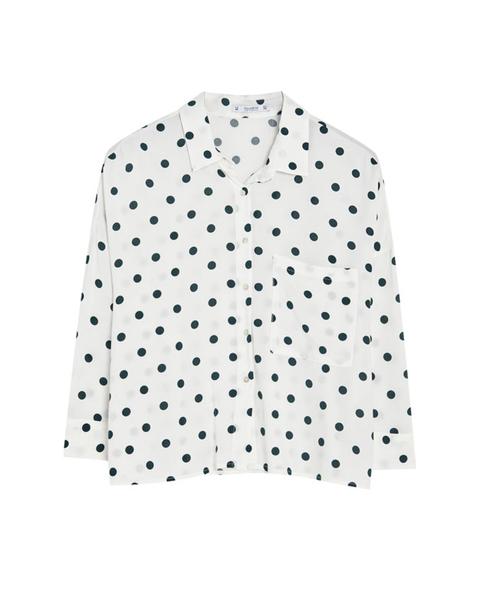 Camicia Con Stampa A Pois