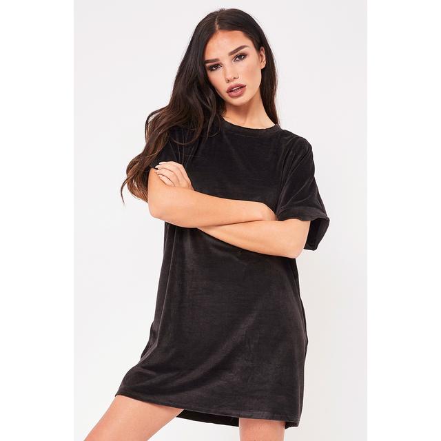 velour t shirt dress