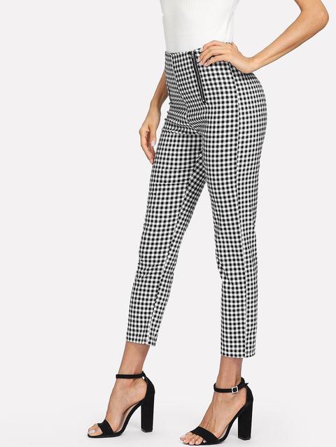 Pantalones De Cuadros Gingham