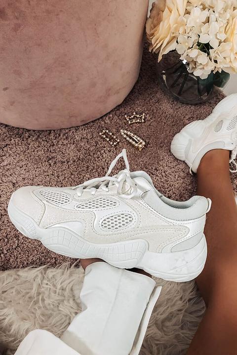 White Chunky Sole Trainers from I Saw It First on 21 Buttons