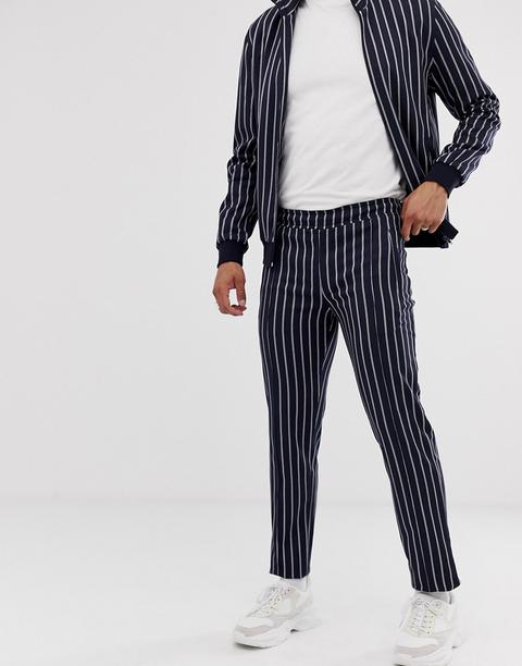 Lockstock - Pantalon Ajusté D'ensemble À Rayures
