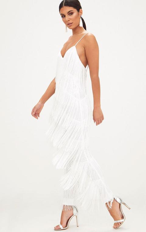 black tassel plunge jumpsuit