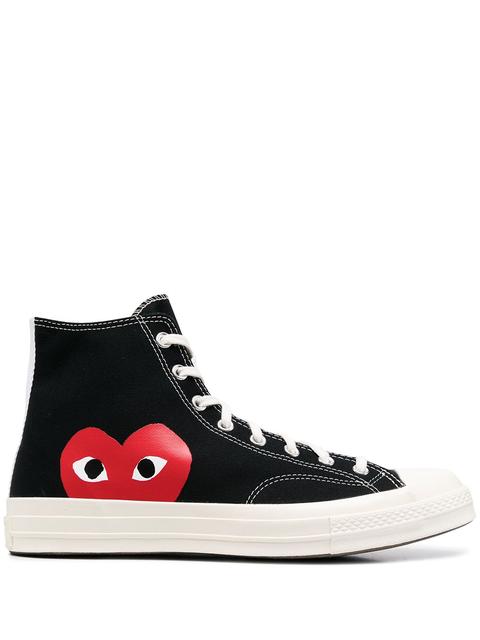 Comme Des Garçons Play X Converse Zapatillas Altas De Comme Des Garçons Play X Converse - Negro