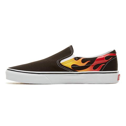 slip on vans flame slip on vans flame