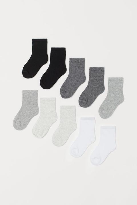 10-pack Socks - Grey