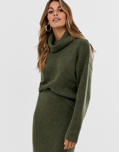fluffy cowl neck jumper