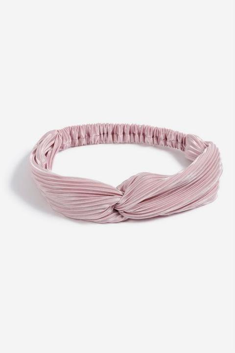 Womens **crinkle Hair Bandeau - Pink, Pink