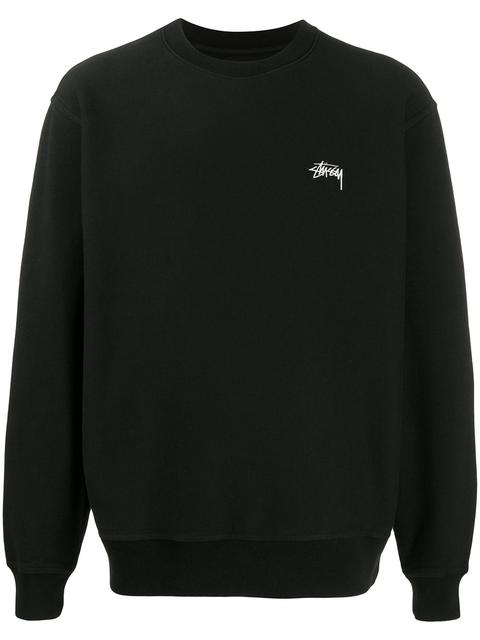 Stussy Sudadera Con Logo Bordado - Negro