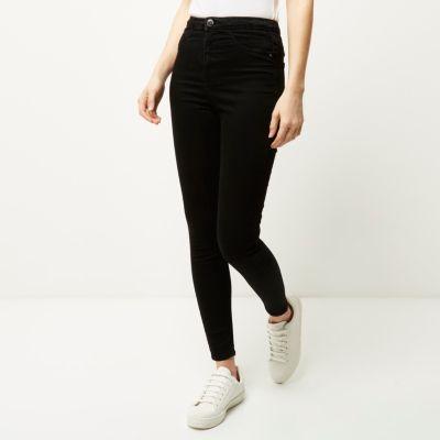 Black High Waisted Going Out Jeggings